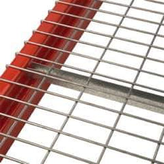 Nashville Wire - 52" Wide, 2" High, Open Shelving Standard Channel - Steel, Galvanized Finish, 42" Deep, Use with Pallet Racks - Apex Tool & Supply