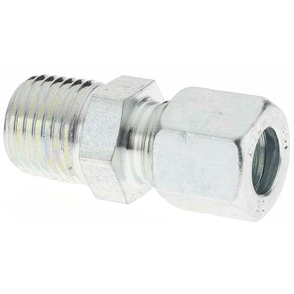 Parker - Metal Flareless Bite Type Tube Fittings Outside Diameter (mm): 8 Fitting Type: Male Connector - Apex Tool & Supply