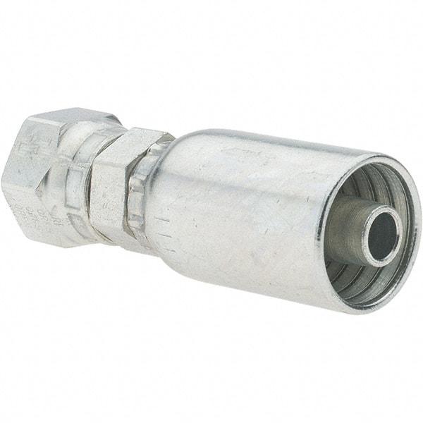 Parker - 11/16-16 Seal-Lok Steel Hydraulic Hose Swivel - -6 Hose Size, 3/8" Hose Diam - Apex Tool & Supply