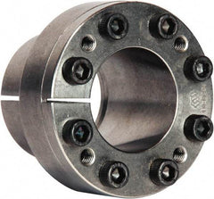Climax Metal Products - M8 Thread, 2-7/16" Bore Diam, 3.307" OD, Shaft Locking Device - 9 Screws, 20,836 Lb Axial Load, 4.37" OAW, 2.165" Thrust Ring Width, 2,116 Ft/Lb Max Torque - Apex Tool & Supply