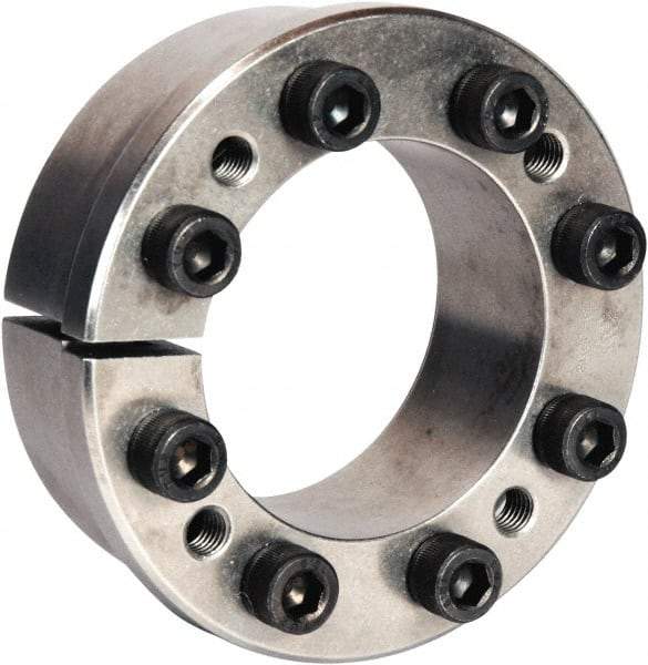 Climax Metal Products - M10 Thread, 95mm Bore Diam, 135mm OD, Shaft Locking Device - 10 Screws, 38,004 Lb Axial Load, 5.669" OAW, 0.945" Thrust Ring Width, 5,923 Ft/Lb Max Torque - Apex Tool & Supply