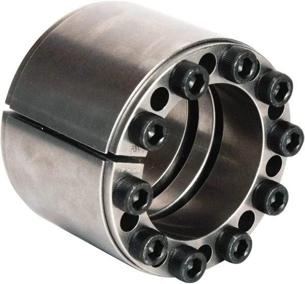 Climax Metal Products - M8 Thread, 38mm Bore Diam, 75mm OD, Shaft Locking Device - 7 Screws, 32,411 Lb Axial Load, 2.953" OAW, 1.732" Thrust Ring Width, 2,020 Ft/Lb Max Torque - Apex Tool & Supply