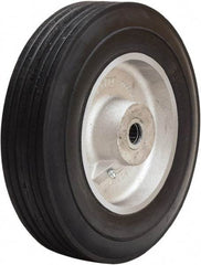 Hamilton - 10 Inch Diameter x 2 Inch Wide, Rubber on Aluminum Caster Wheel - 700 Lb. Capacity, 2-3/4 Inch Hub Length, 3/4 Inch Axle Diameter, Straight Roller Bearing - Apex Tool & Supply