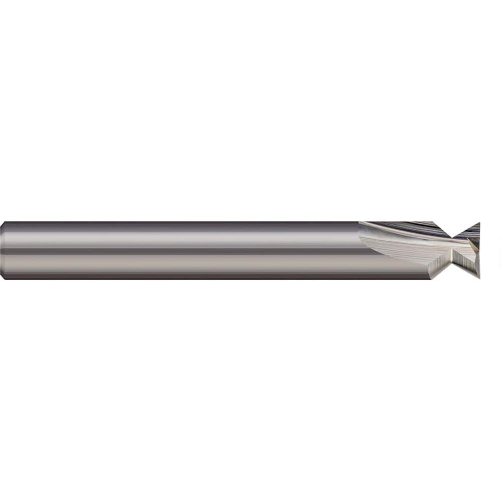 Harvey Tool - 6° 1/4" Cut Diam, 1/2" Cut Width, Solid Carbide Dovetail Cutter - Exact Industrial Supply