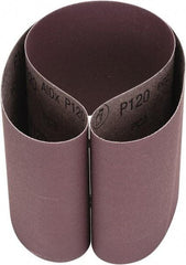 3M - 6" Wide x 48" OAL, 120 Grit, Aluminum Oxide Abrasive Belt - Aluminum Oxide, Coated, Cloth Backing, Series 341D - Apex Tool & Supply