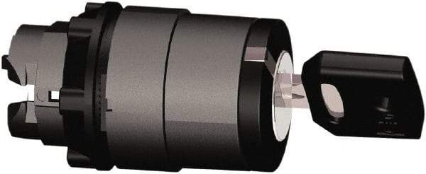 Schneider Electric - 22mm Mount Hole, 2 Position, Key Operated, Selector Switch Only - Black, Maintained (MA), Shock, Vibration and Water Resistant - Apex Tool & Supply