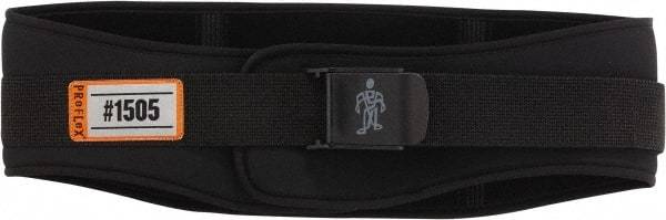 Ergodyne - Size M, Cam Buckle, Nylon/Foam Belt - 30 to 34" Waist, 6-1/4" Wide, Black - Apex Tool & Supply