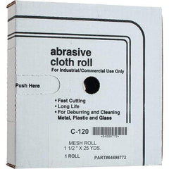 Made in USA - Shop Rolls   Abrasive Material: Silicon Carbide    Roll Width (Inch): 1-1/2 - Apex Tool & Supply