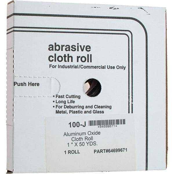 Value Collection - Shop Rolls   Abrasive Material: Aluminum Oxide    Roll Width (Inch): 1 - Apex Tool & Supply