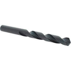 Import - 13mm 118° High Speed Steel Jobber Drill - Oxide Finish, Right Hand Cut, Spiral Flute, Straight Shank, 5-63/64" OAL, Standard Point - Apex Tool & Supply