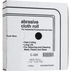 Made in USA - Shop Rolls   Abrasive Material: Silicon Carbide    Roll Width (Inch): 1-1/2 - Apex Tool & Supply