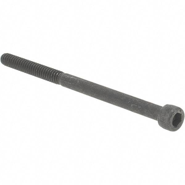Value Collection - #10-24 UNC Hex Socket Drive, Socket Cap Screw - Alloy Steel, Black Oxide Finish, Partially Threaded, 3" Length Under Head - Apex Tool & Supply