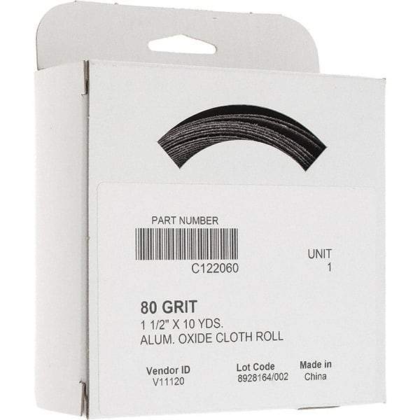 Value Collection - Shop Rolls   Abrasive Material: Aluminum Oxide    Roll Width (Inch): 1-1/2 - Apex Tool & Supply