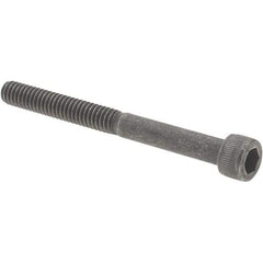Value Collection - #8-32 UNC Hex Socket Drive, Socket Cap Screw - Alloy Steel, Black Oxide Finish, Partially Threaded, 1-3/4" Length Under Head - Apex Tool & Supply
