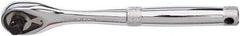 Proto - 1/2" Drive Pear Head Tethered Ratchet - Full Polish Chrome Finish, 10-1/2" OAL, 45 Gear Teeth, Standard Handle - Apex Tool & Supply