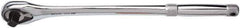 Proto - 1/2" Drive Pear Head Tethered Ratchet - Full Polish Chrome Finish, 15" OAL, 45 Gear Teeth, Long Handle - Apex Tool & Supply