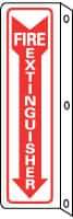 NMC - Fire Extinguisher, Aluminum Fire Sign - 4" Wide x 18" High - Apex Tool & Supply