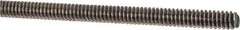 Made in USA - #10-24 UNC (Coarse), 3' Long, Stainless Steel Threaded Rod - Right Hand Thread - Apex Tool & Supply