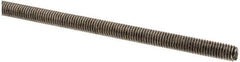 Made in USA - #10-32 UNF (Fine), 3' Long, Stainless Steel Threaded Rod - Right Hand Thread - Apex Tool & Supply