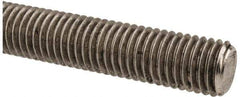 Made in USA - 5/8-11 UNC (Coarse), 3' Long, Stainless Steel Threaded Rod - Right Hand Thread - Apex Tool & Supply