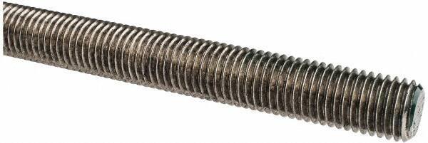 Made in USA - 3/4-10 UNC (Coarse), 3' Long, Stainless Steel Threaded Rod - Right Hand Thread - Apex Tool & Supply