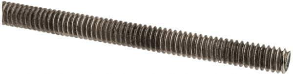 Made in USA - 1/4-20 UNC (Coarse), 6' Long, Stainless Steel Threaded Rod - Right Hand Thread - Apex Tool & Supply