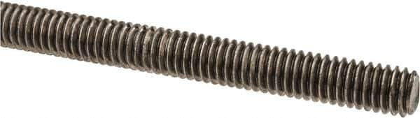 Made in USA - 5/16-18 UNC (Coarse), 6' Long, Stainless Steel Threaded Rod - Right Hand Thread - Apex Tool & Supply