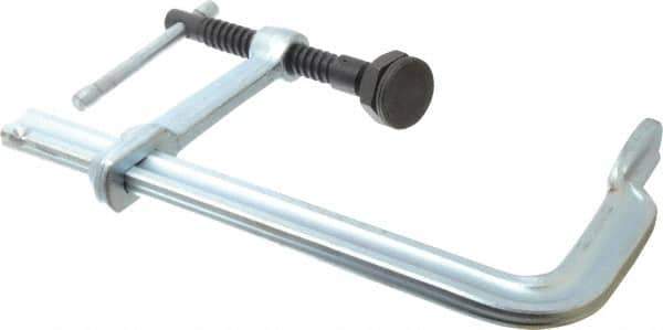 Bessey - 4-3/4" Deep Throat, 8" Max Capacity, Standard Sliding Arm Clamp - 1,800 Lb Clamping Pressure, 0.7" Spindle Diam - Apex Tool & Supply