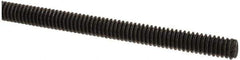 Value Collection - 1/4-20 UNC (Coarse), 6' Long, Medium Carbon Steel Threaded Rod - Black Oxide Finish, Right Hand Thread - Apex Tool & Supply