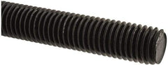 Value Collection - 5/8-11 UNC (Coarse), 6' Long, Medium Carbon Steel Threaded Rod - Black Oxide Finish, Right Hand Thread - Apex Tool & Supply