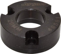Jergens - Ball Lock System Compatible, Bolt-In Recessed Modular Fixturing Receiver Bushing - 20mm ID x 1-11/16" OD, 0.637" Overall Height - Apex Tool & Supply