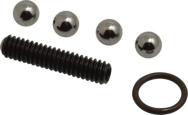 Jergens - 4 Piece Ball Lock Compatible Repair Kit - 3/4" Plate Thickness Compatibility, 16mm Shank Diam Compatibility - Apex Tool & Supply