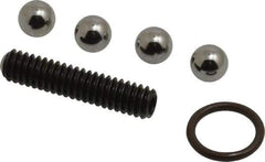 Jergens - 4 Piece Ball Lock Compatible Repair Kit - 3/4" Plate Thickness Compatibility, 16mm Shank Diam Compatibility - Apex Tool & Supply