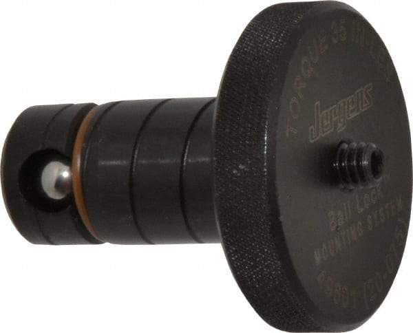 Jergens - 20mm Diam Ball Lock Modular Fixturing Shank - 1.53" Shank Length, 1-3/4" Head Diam, Compatible with 3/4" Thick Plate, 3,000 Lb Max Holding Force, 1/8 Key Size, Steel - Apex Tool & Supply