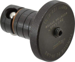 Jergens - 25mm Diam Ball Lock Modular Fixturing Shank - 1.7" Shank Length, 2" Head Diam, Compatible with 3/4" Thick Plate, 7,000 Lb Max Holding Force, 5/32 Key Size, Steel - Apex Tool & Supply