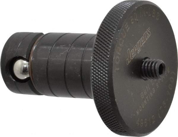 Jergens - 25mm Diam Ball Lock Modular Fixturing Shank - 1.95" Shank Length, 2" Head Diam, Compatible with 1" Thick Plate, 7,000 Lb Max Holding Force, 5/32 Key Size, Steel - Apex Tool & Supply