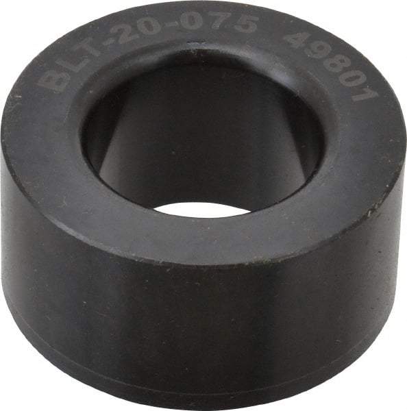 Jergens - 1.3772" OD, 3/4" Plate Thickness, Secondary Ball Lock, Modular Fixturing Liner - 20mm ID, -0.0004, 0.0000" Tolerance - Apex Tool & Supply