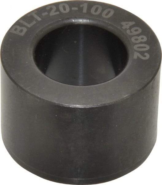 Jergens - 1.3772" OD, 1" Plate Thickness, Secondary Ball Lock, Modular Fixturing Liner - 20mm ID, -0.0004, 0.0000" Tolerance - Apex Tool & Supply