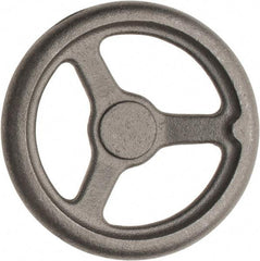 Made in USA - 8", Offset Handwheel - 1-3/4" Hub, Cast Iron, Plain Finish - Apex Tool & Supply