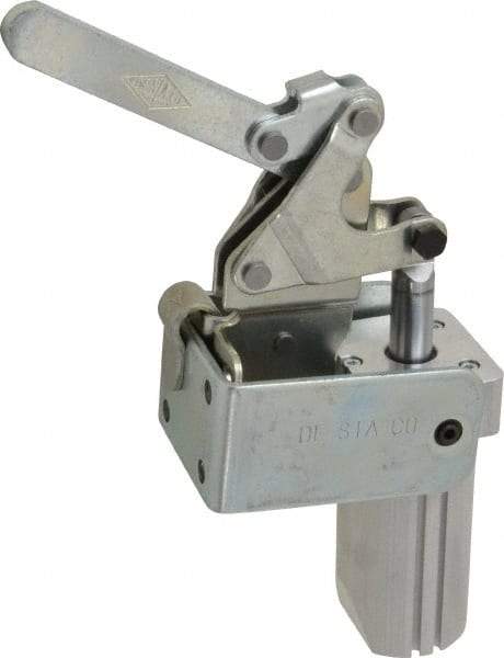 De-Sta-Co - 700 Lb Inner Hold Capacity, Vert Mount, Air Power Hold-Down Toggle Clamp - 1/8 NPT Port, 145 Max psi, 88° Bar Opening, 99.31mm Height Under Bar - Apex Tool & Supply