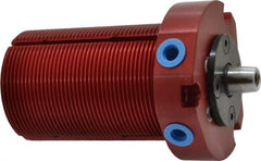 De-Sta-Co - 90 Lb Clamping Force, Right Hand Swing, 21.5mm Total Stroke, Single-Acting Pneumatic Swing Clamp - 1/8 NPT Port, 85.3mm Body Length x 76.2mm Body Width, 2.01 Cu In (Clamp), 2.26 Cu In (Unclamp), 130 Max psi - Apex Tool & Supply