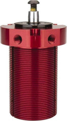 De-Sta-Co - 90 Lb Clamping Force, Left Hand Swing, 31.75mm Total Stroke, Single-Acting Pneumatic Swing Clamp - 1/8 NPT Port, 85.3mm Body Length x 76.2mm Body Width, 2.01 Cu In (Clamp), 2.26 Cu In (Unclamp), 130 Max psi - Apex Tool & Supply