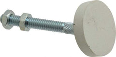 De-Sta-Co - 5/16-18 Carbon Steel Swivel Foot Tip Clamp Spindle Assembly - 49.28mm Thread Length, 75.7mm OAL, Flat Tip Cap, 1-1/2" Tip Surface Diam, Use with Toggle Clamps - Apex Tool & Supply