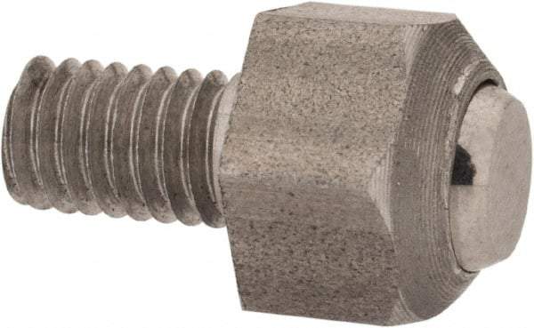 De-Sta-Co - M6 Thread, Swivel Thrust Pad - 7° Pivot Angle, For Use with Variable Stroke Straight-Line Action - Apex Tool & Supply