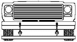 Mag-Mate - 84" Long Suspended Magnetic Sweeper - 5" Wide x 2" High - Apex Tool & Supply