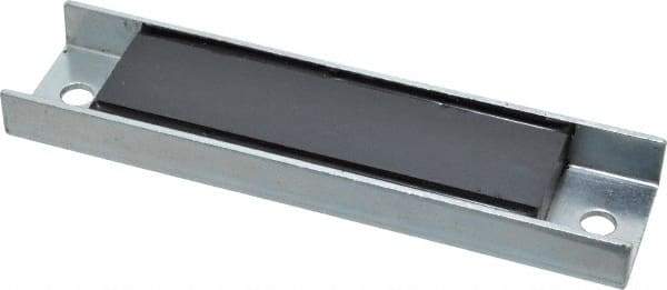 Eclipse - 49 Max Pull Force Lb, 5-1/2" Long x 1-3/8" Wide x 9/16" Thick, Rectangular Channel, Ceramic Fixture Magnet - 212°F Max Operating Temp, 0.01" Mounting Hole Diam, Stainless Steel Housing - Apex Tool & Supply