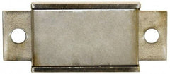 Mag-Mate - 1-3/8" Wide x 3/8" Thick, End Mount Neodymium Rare Earth Fixture Magnet - 44 Lb Average Holding Capacity, 43.5 Lb Max Holding Capacity, Stainless Steel Housing - Apex Tool & Supply