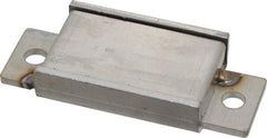 Mag-Mate - 15.5 Max Pull Force Lb, 3-1/4" Long x 1-3/8" Wide x 9/16" Thick, End Mount Horseshoe, Ceramic Fixture Magnet - 300°F Max Operating Temp, 2-5/8mm Mounting Hole Diam, 1/4-20 M6 Mounting Hole, Stainless Steel Housing - Apex Tool & Supply