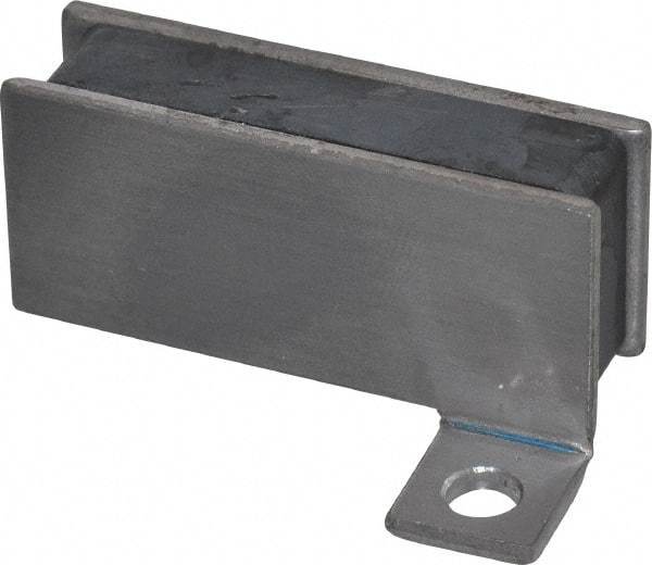 Mag-Mate - 17.5 Max Pull Force Lb, 2" Long x 1-5/8" Wide x 1" Thick, Sandwiched, Ceramic Fixture Magnet - 300°F Max Operating Temp, 1-1/2mm Mounting Hole Diam, 10-24 M5 Mounting Hole, Steel Housing - Apex Tool & Supply