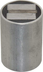 Mag-Mate - 5/16-18 Thread, 1-1/2" Diam, 2-1/16" High, 102 Lb Average Pull Force, Neodymium Rare Earth Pot Magnet - 5/16" Tapped Hole Depth, Aluminum Insulated - Apex Tool & Supply